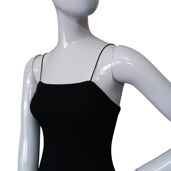 Wild Fable Ribbed Black Bodysuit Size XS Snap Buttons Closure Pullover - Picture 3 of 13